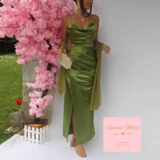 Vestido Aubrey Verde Oliva [2]