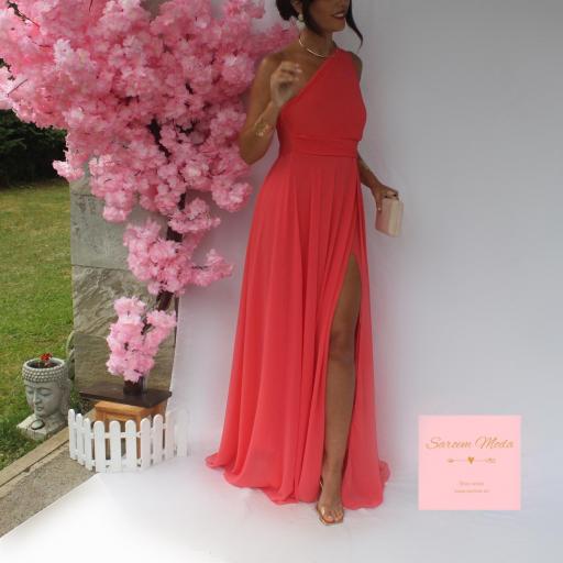 Vestido Grecia Coral [2]