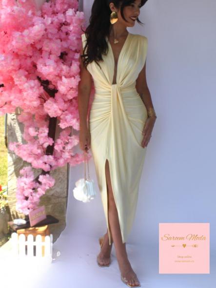Vestido Damia Amarillo Pastel [3]