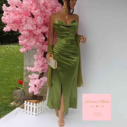 Vestido Aubrey Verde Oliva [1]