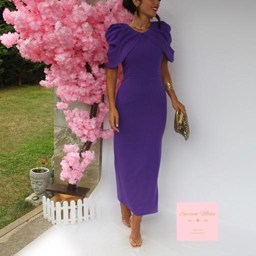 Vestido Camelia Morado