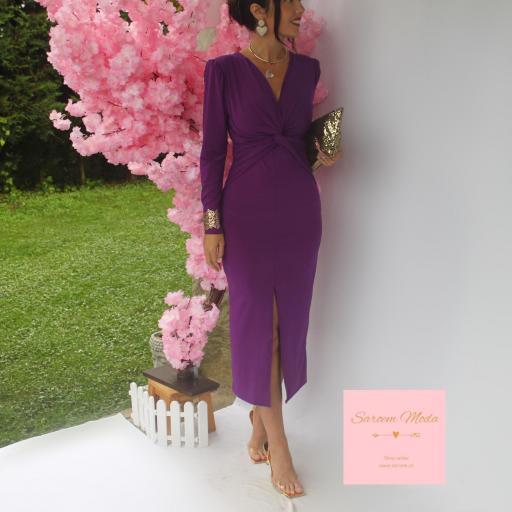 Vestido Camila Morado