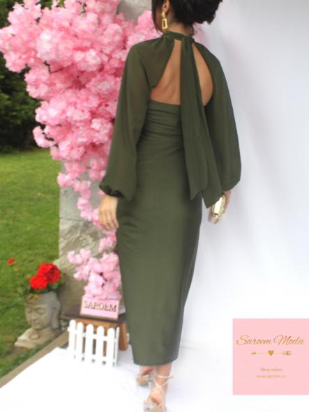 Vestido Yeva Verde Caqui [3]
