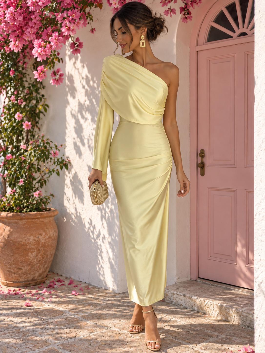 Vestido Candy Amarillo Pastel