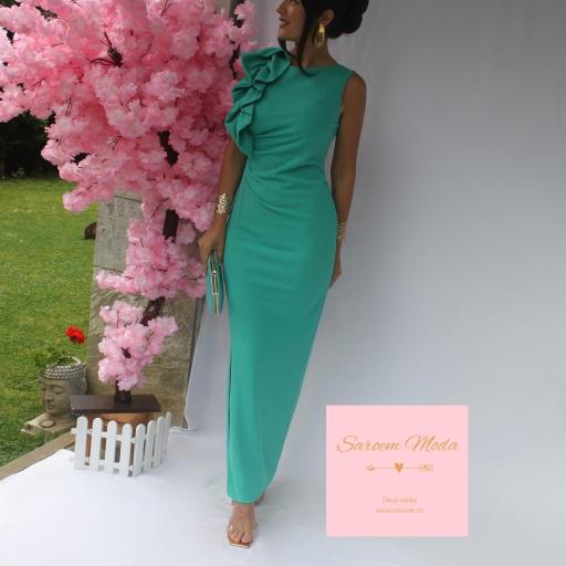 Vestido Tiziana Turquesa