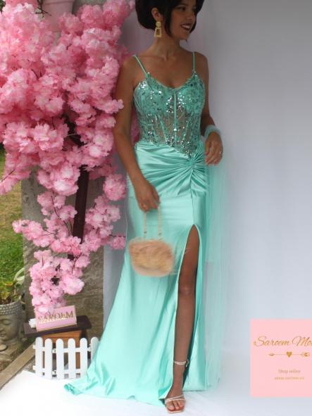 Vestido Frozen Turquesa [1]
