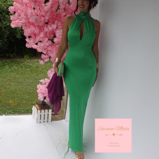 Vestido Lilou Verde Hierba