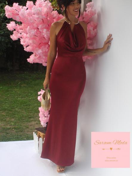 Vestido Lin Burdeos [5]