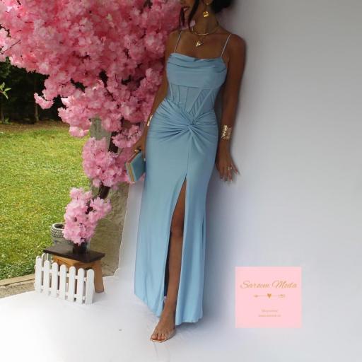 Vestido Sandy Azul Bebé