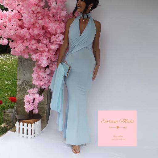 Vestido Lena Celeste