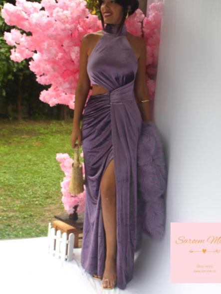 Vestido Agnes Terciopelo Lila [1]