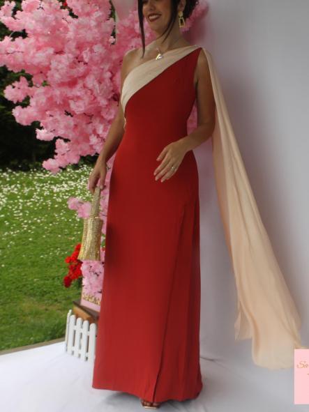 Vestido Ella Teja/Beige [2]