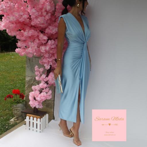 Vestido Damia Azul Bebé Satinado [1]