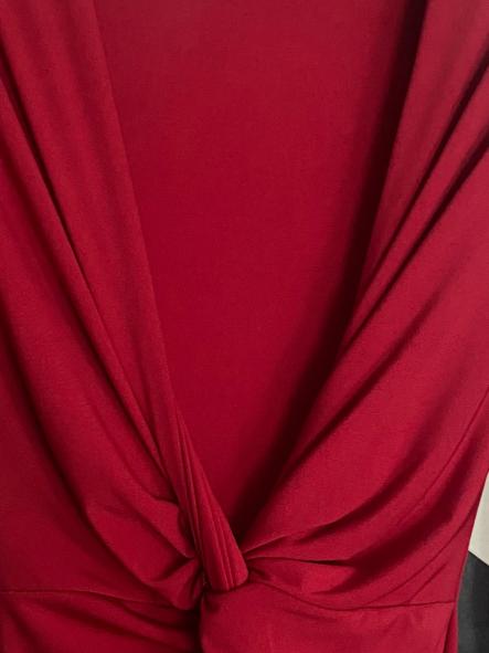 Vestido Nudo Rojo Vino [4]
