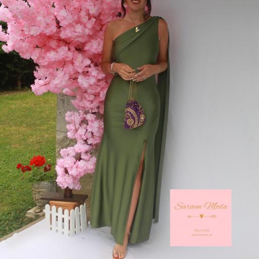 Vestido Dallia Verde Caqui [1]