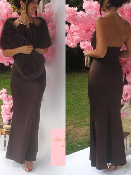 Vestido Lin Marrón Chocolate [5]