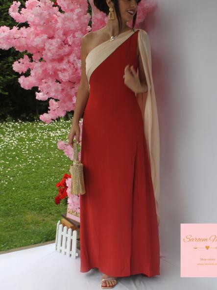 Vestido Ella Teja/Beige [1]