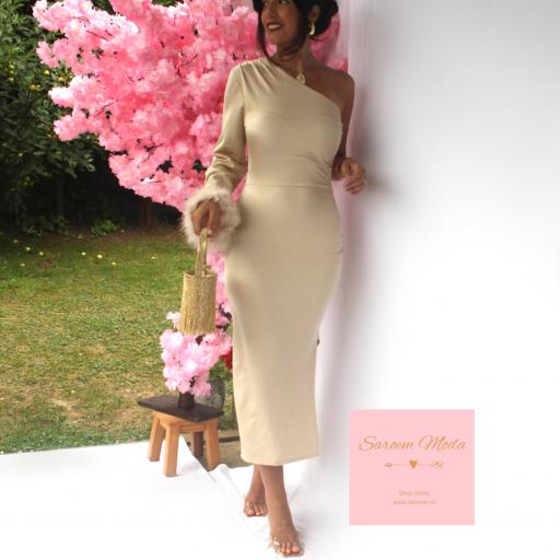 Vestido Valentina Beige