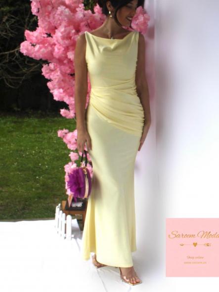 Vestido Luna Amarillo Pastel