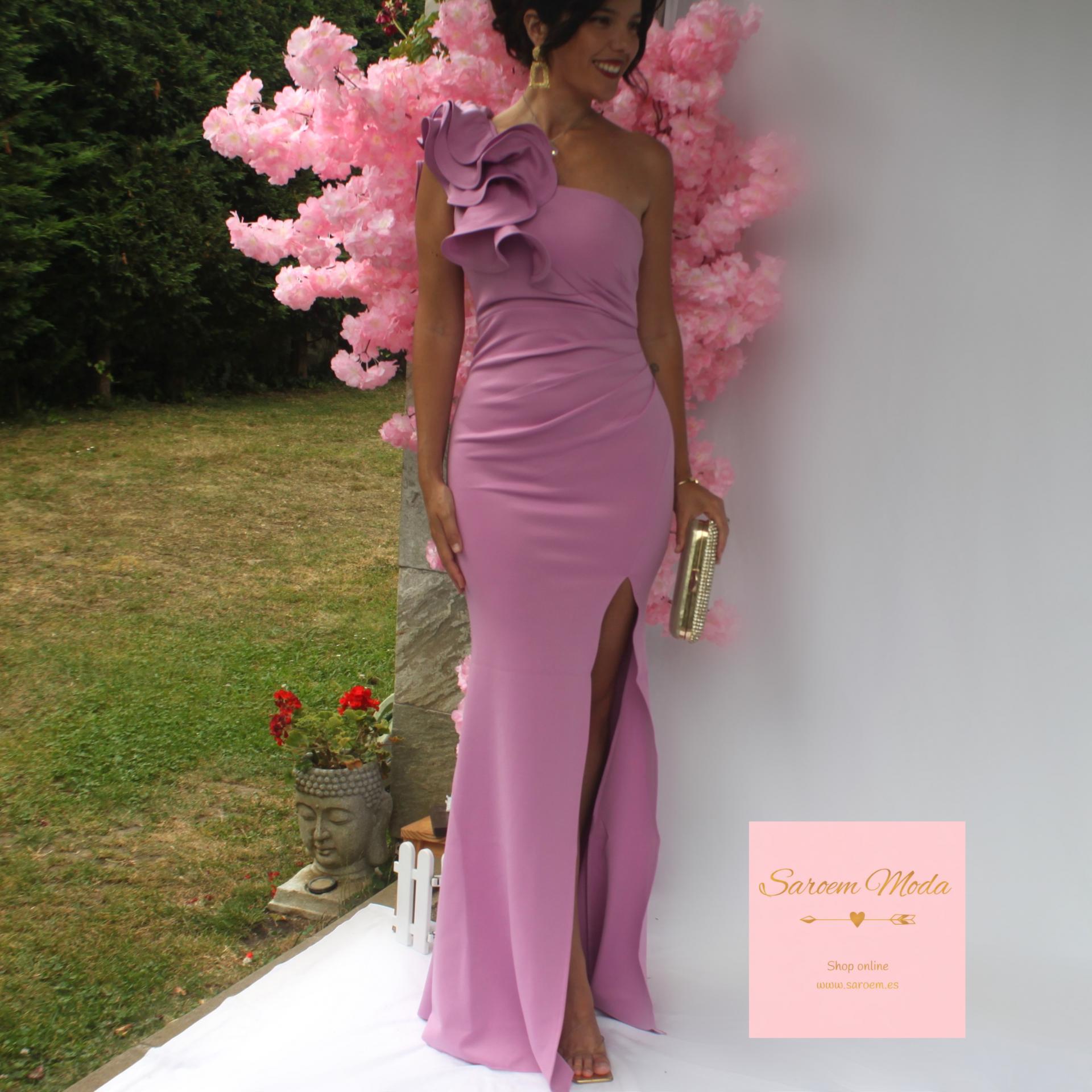 Vestido Polina Rosa Malva