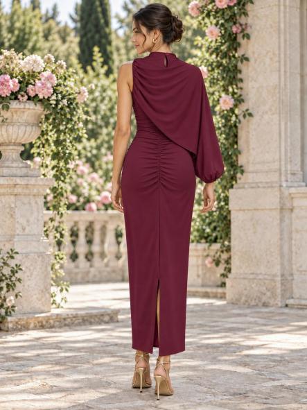 Vestido Elara Burdeos Ciruela [2]