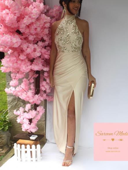 Vestido Eladia Beige [1]