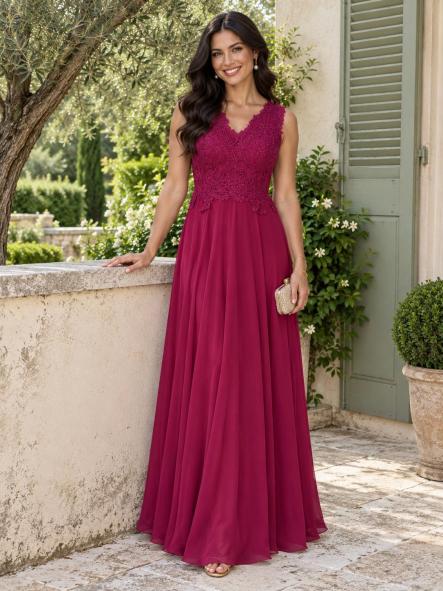 Vestido Helina Cereza