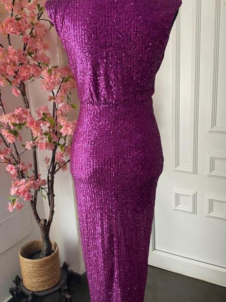 Vestido Damia Lentejuelas Púrpura  [2]