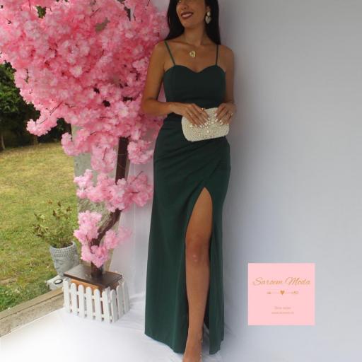 Vestido Dama Verde Botella [1]