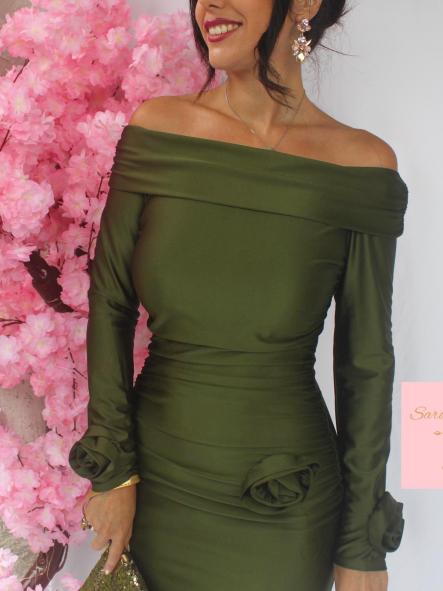 Vestido Reese Verde Caqui [3]