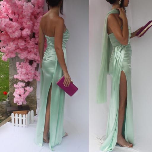 Vestido Nin Verde Oscuro [4]