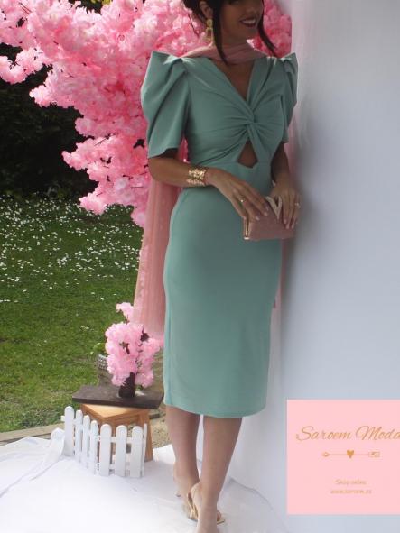 Vestido Daryna Verde Basil [1]