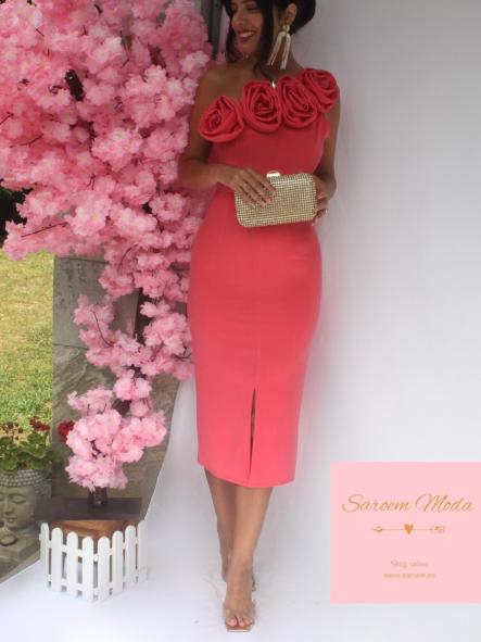 Vestido Loto Coral 