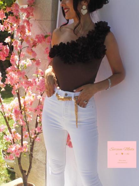 Body Flores Marrón [1]