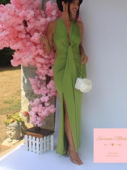Vestido Anastasia Verde Pistacho
