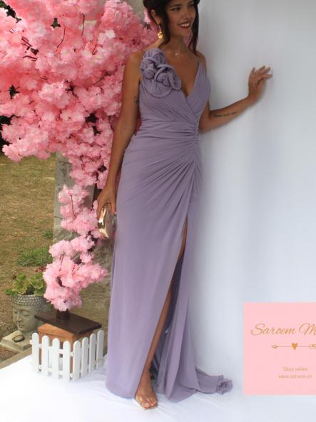 Vestido Peonía Malva