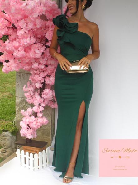 Vestido Polina Verde Botella [4]