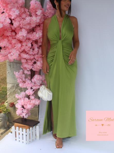 Vestido Anastasia Verde Pistacho [1]