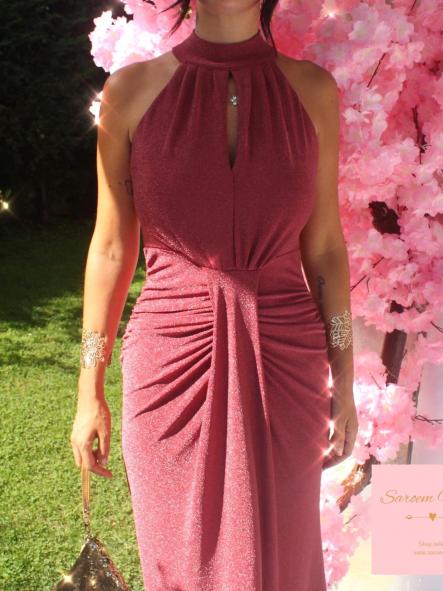 Vestido Sacha Glitter Cobrizo [2]