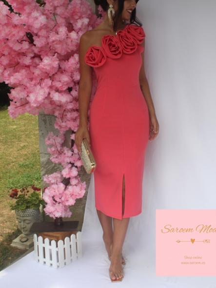 Vestido Loto Coral  [1]