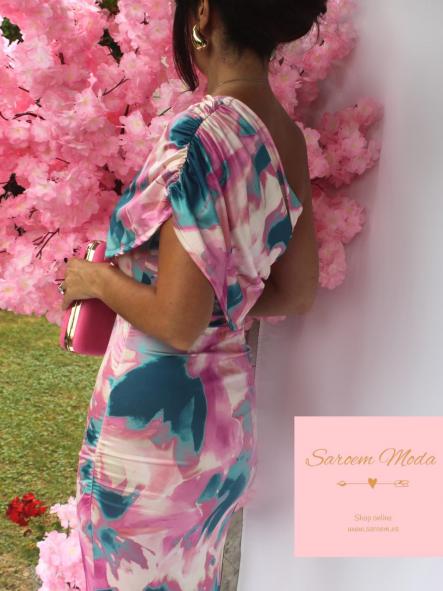 Vestido Samara Estampado Rosa [2]