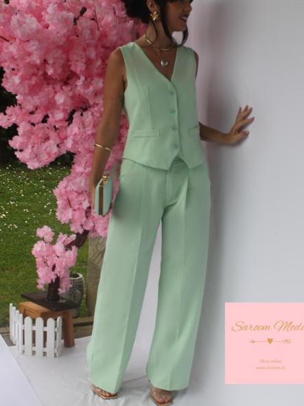 Conjunto Fen Verde Menta