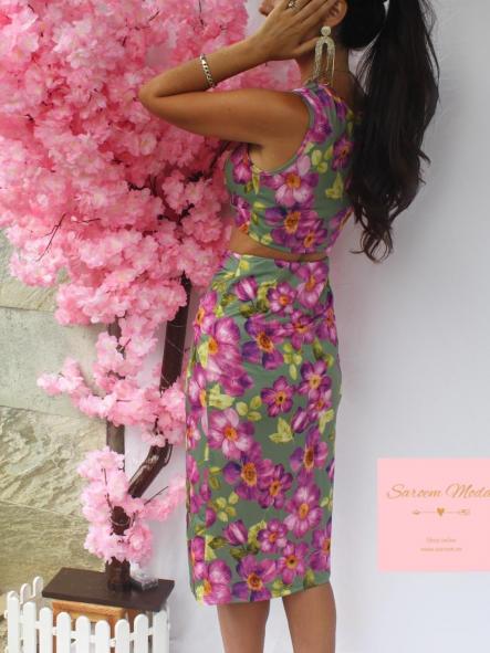 Conjunto Floreado Verde [1]