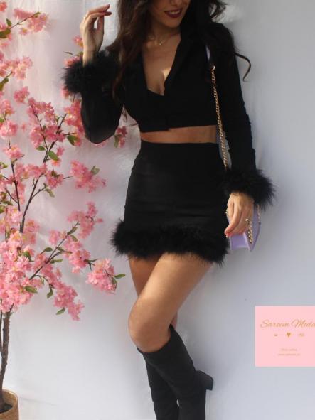 Conjunto Plumón Negro [2]