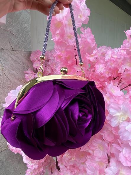 Bolso Flor Púrpura 
