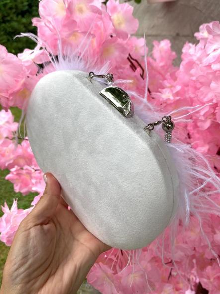 Bolso Plumas Blanco [1]