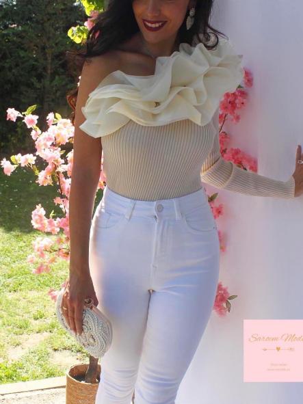 Camiseta Tutú Beige