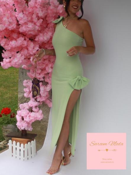 Vestido Lazos Menta