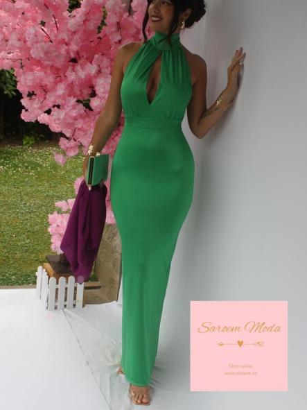 Vestido Lilou Verde Hierba