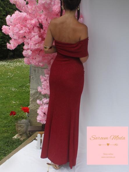 Vestido Támesis Glitter Vino [3]